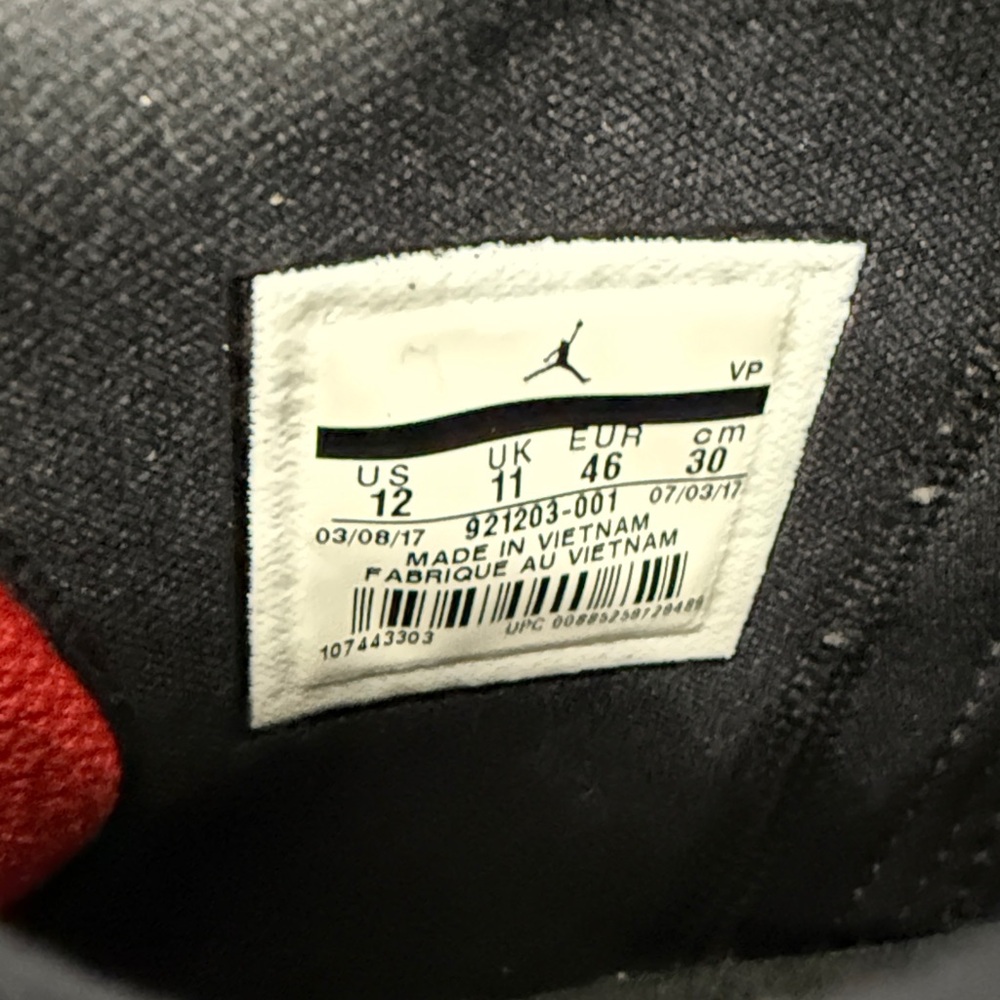 Jordan Men's Black and Red High-Top Sneakers- Super Fly 2017 - Picture 2 of 8